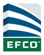 A logo of the efco company.